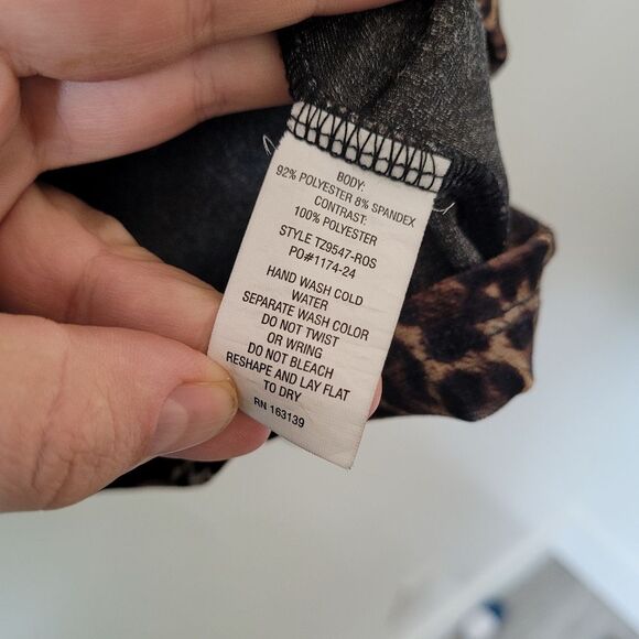 Frankee & Skylarr Tiktok Famous Velvet Animal Print Shirt Square Neck Boho XL - Picture 10 of 10